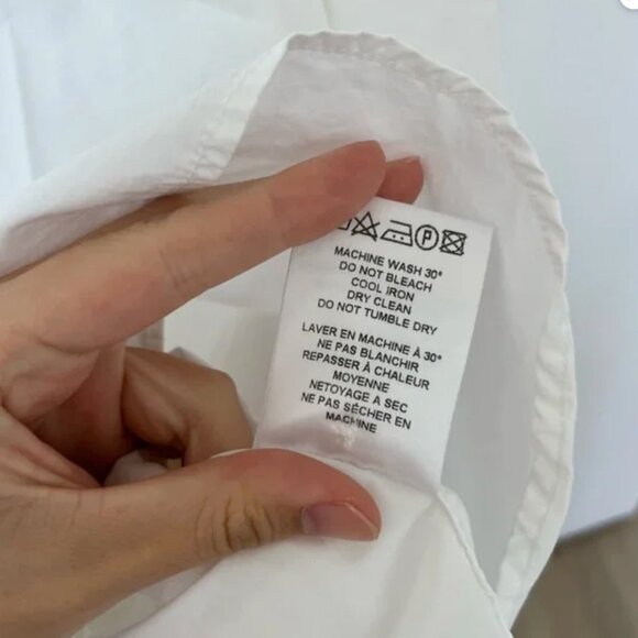 NWOT OFFICINE GÉNÉRALE white blouse - Picture 4 of 9